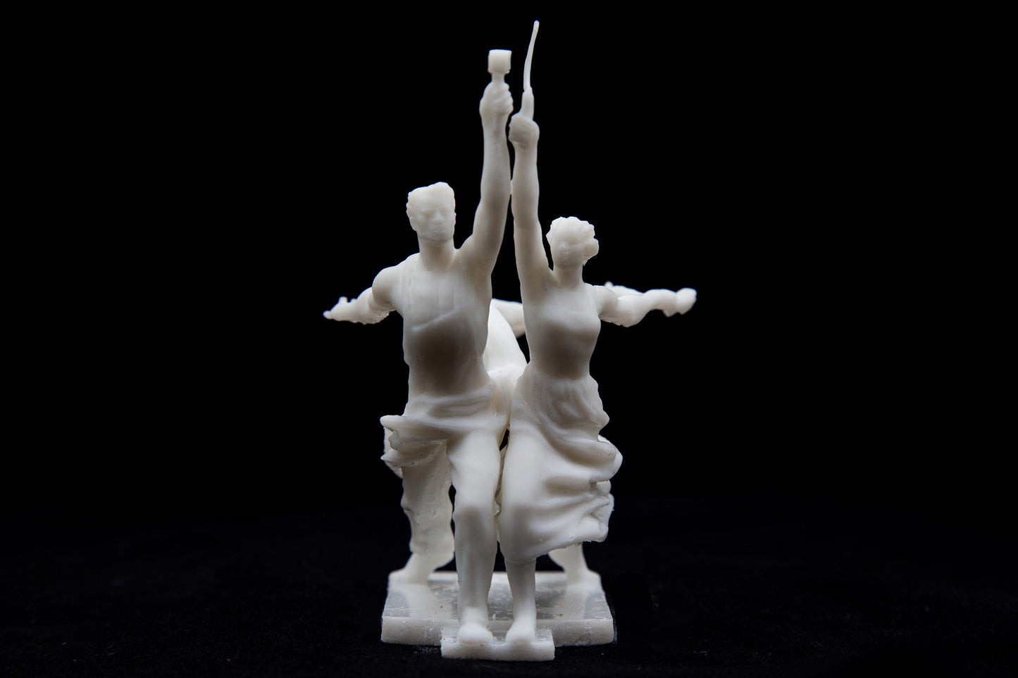 Worker and Kolkhoz Woman Figurine