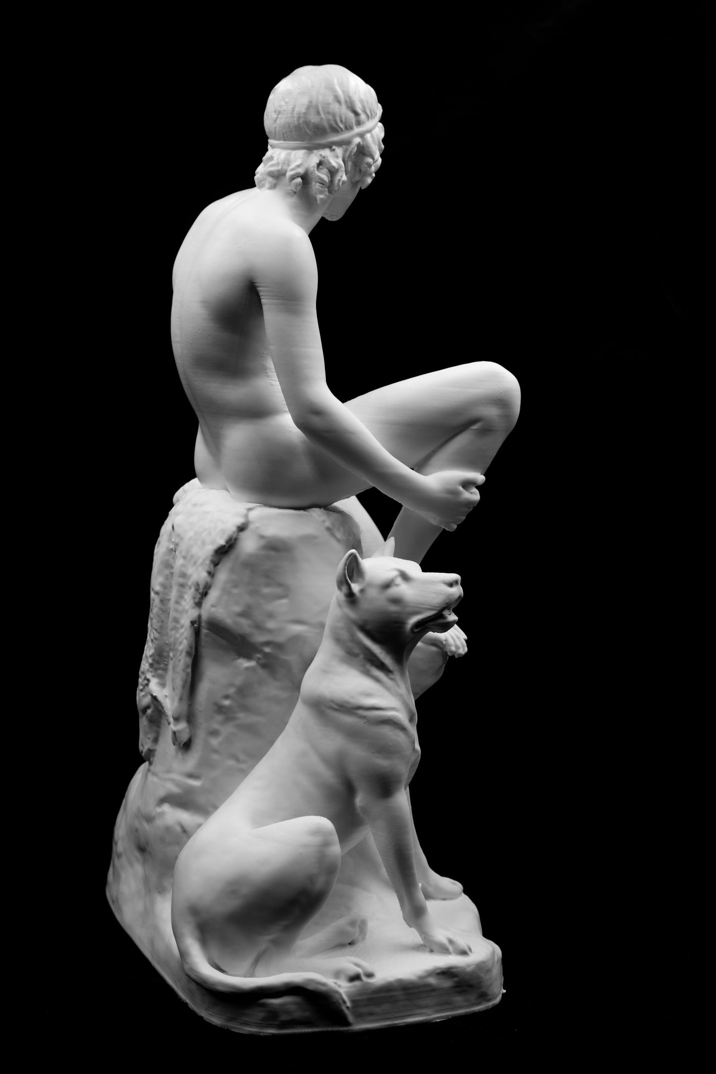 Shepherd Boy Statue - Thorvaldsen Inspired Mythological Sculpture