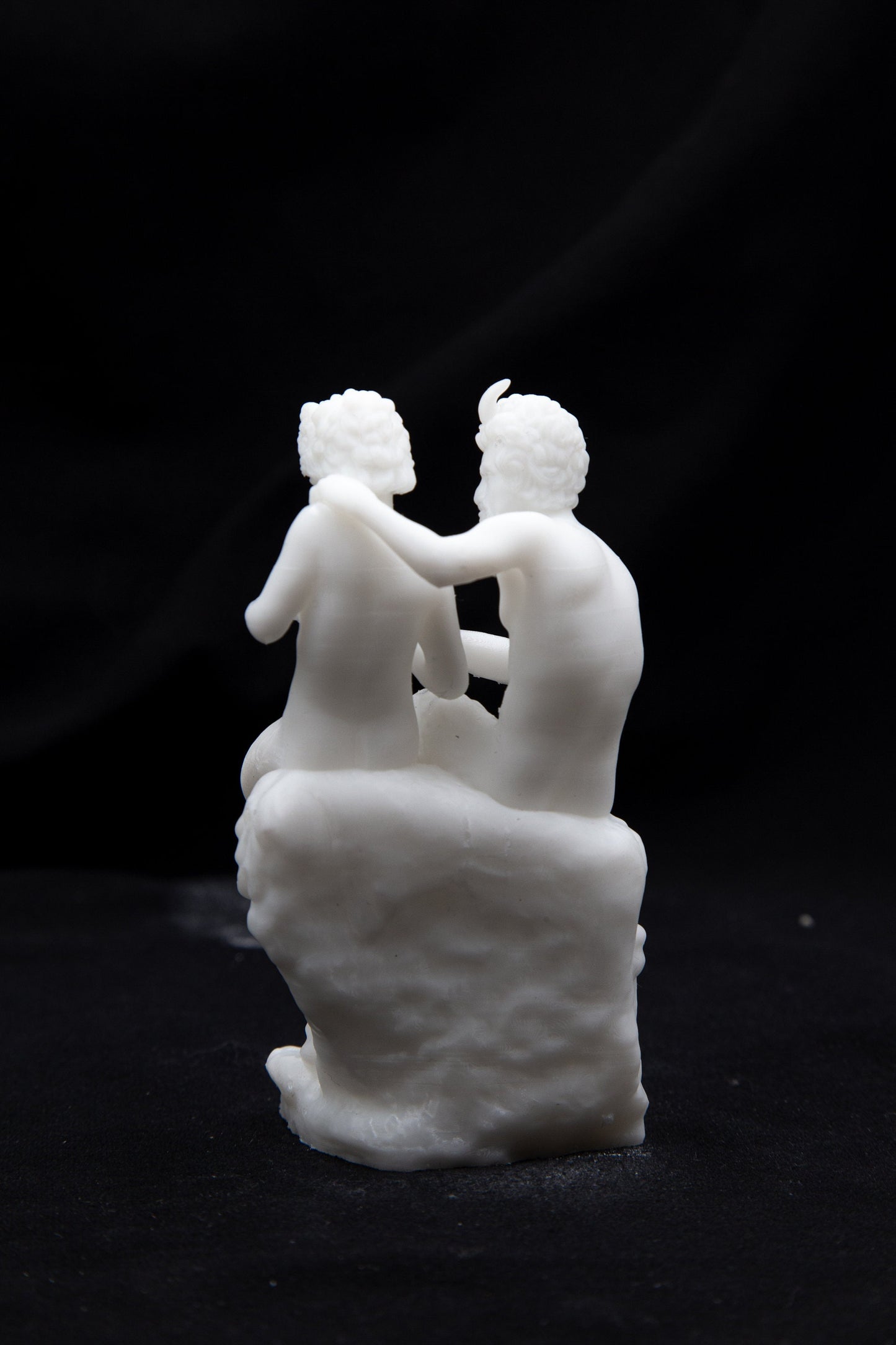 Pan and Daphnis Statue Figurine
