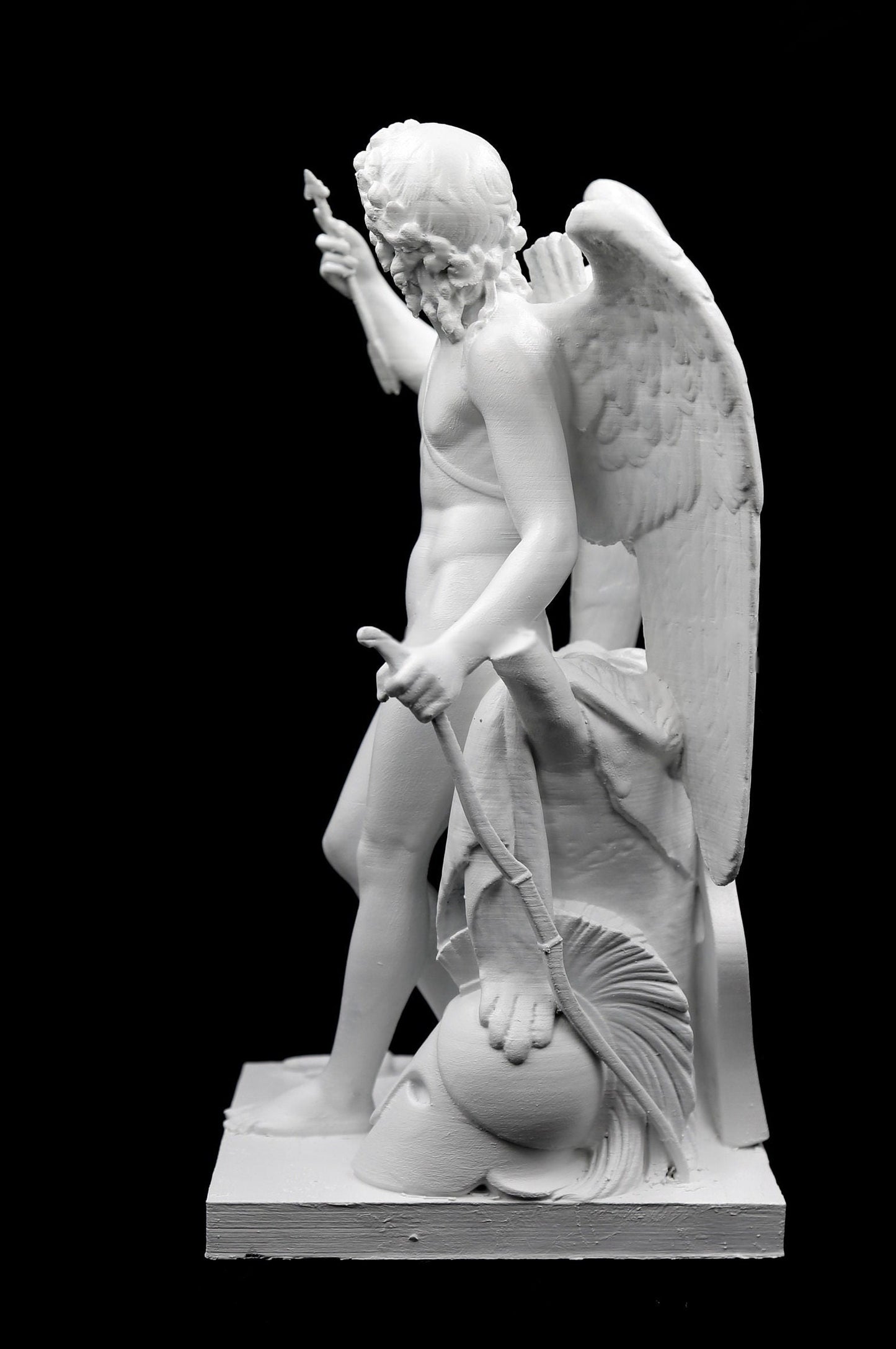 Eros |Cupid| Triumphant Statue - Thorvaldsen Inspired Mythological Sculpture Replica