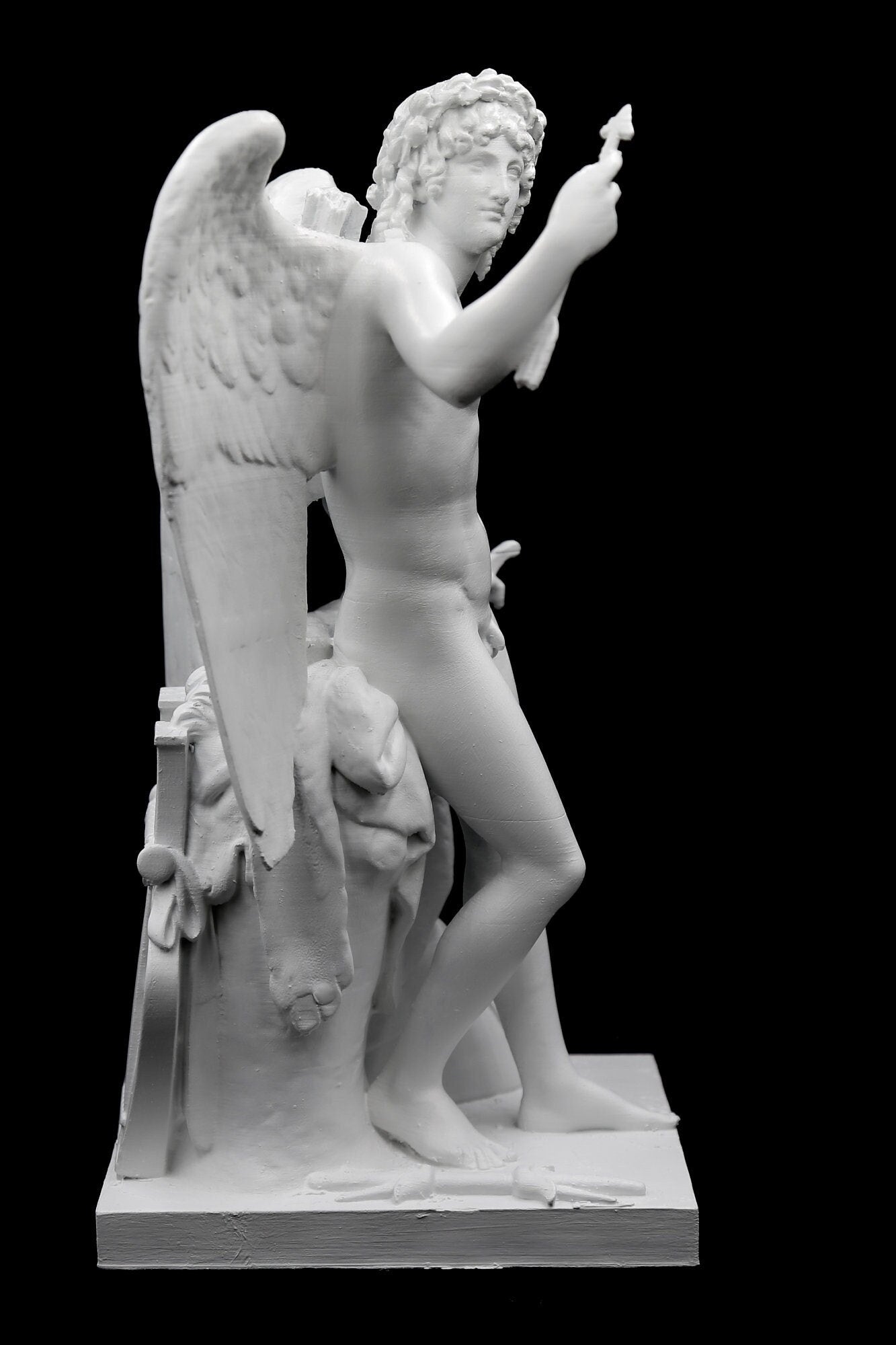 Eros |Cupid| Triumphant Statue - Thorvaldsen Inspired Mythological Sculpture Replica