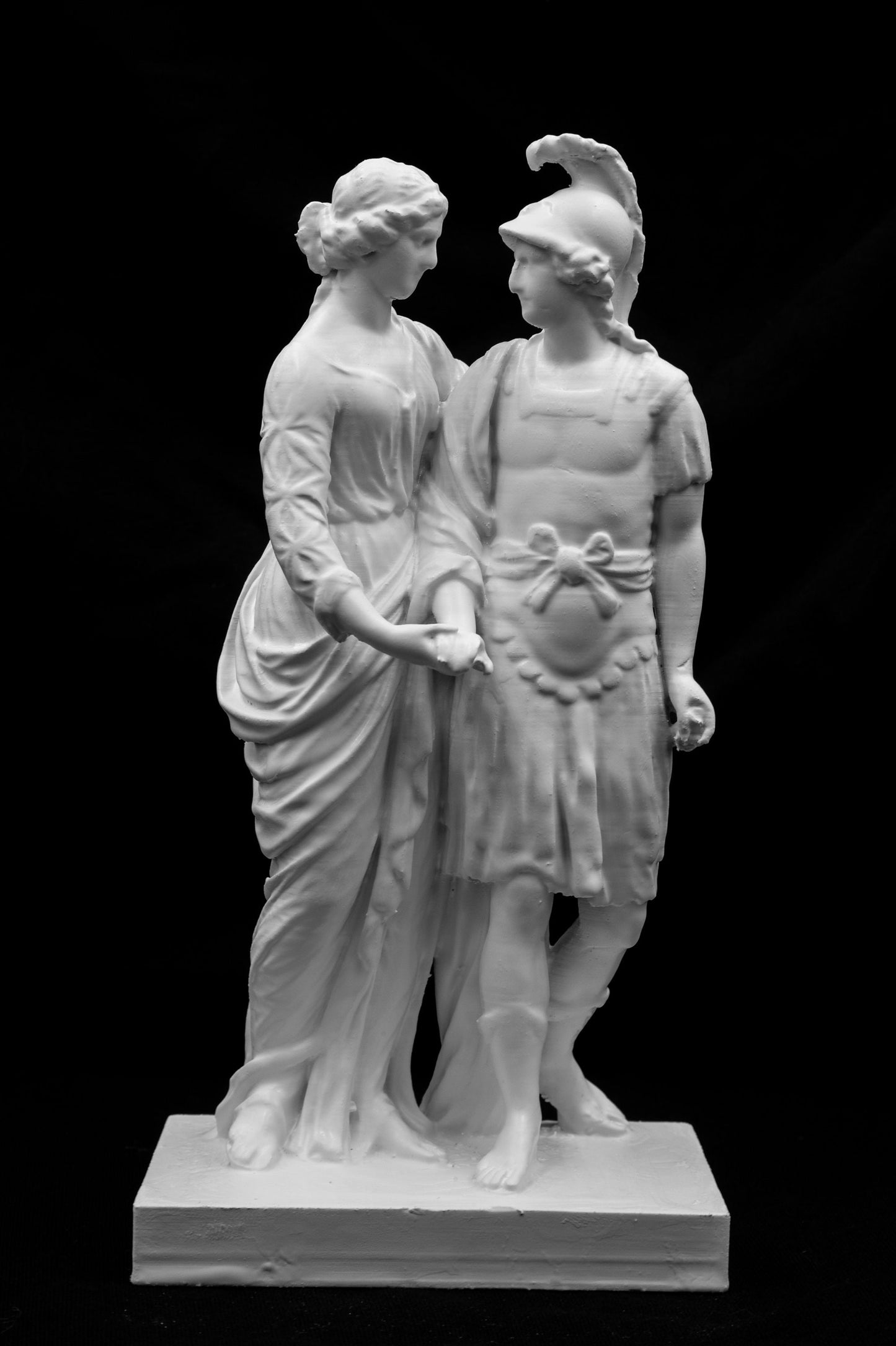 Alexander the Great with His Mother Olympias Statue