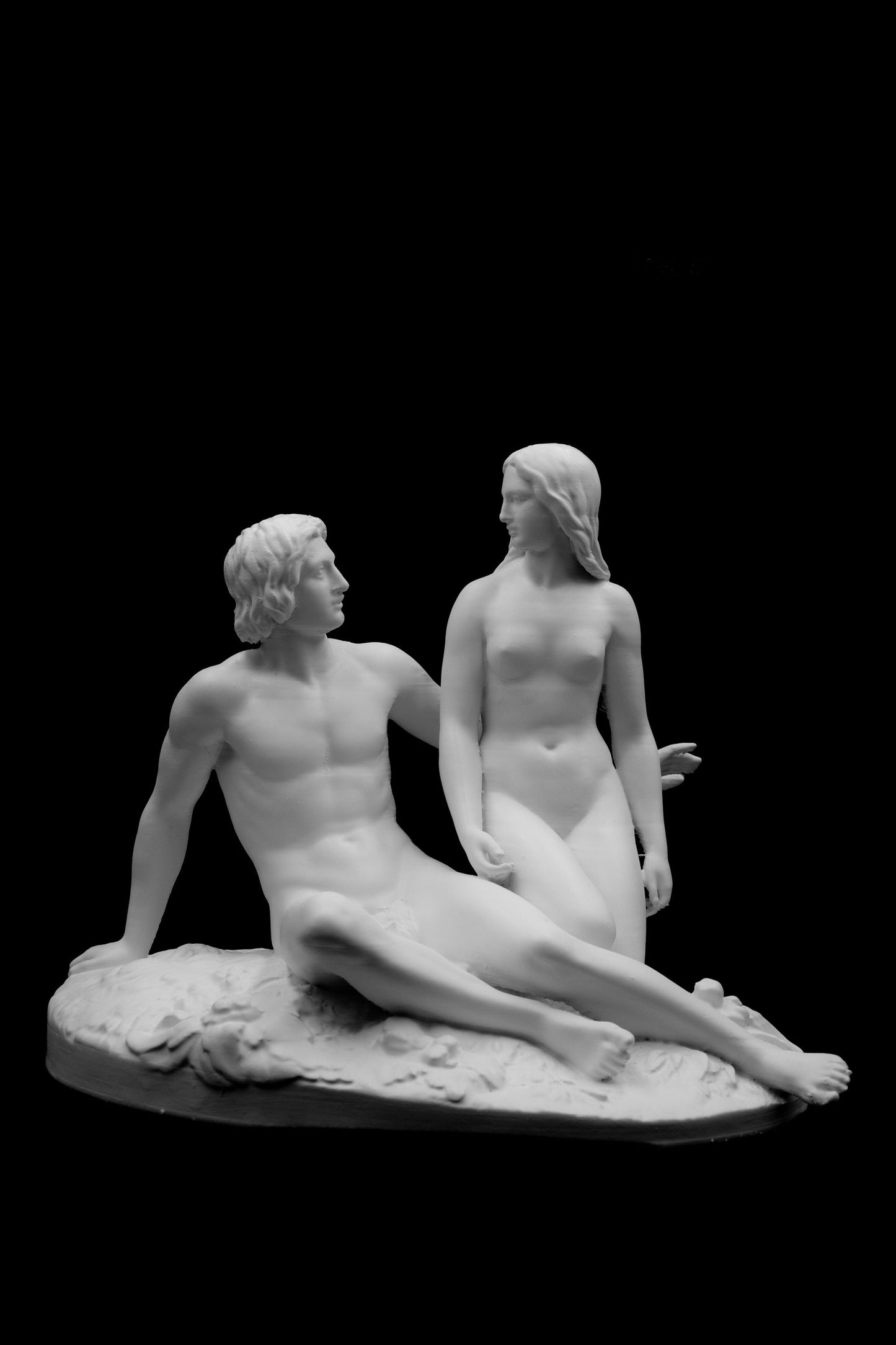 Adam and Eve Before the Fall Statue | Biblical Sculpture |