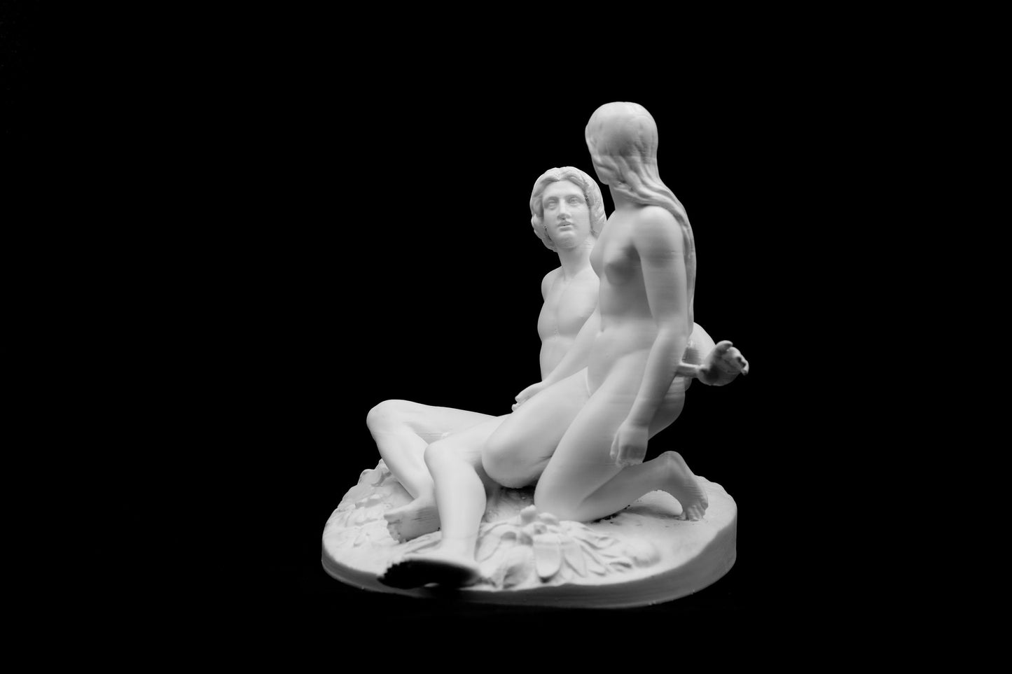 Adam and Eve Before the Fall Statue | Biblical Sculpture |