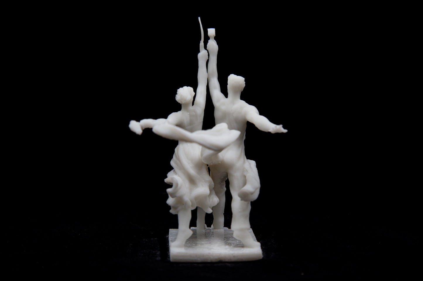 Worker and Kolkhoz Woman Figurine