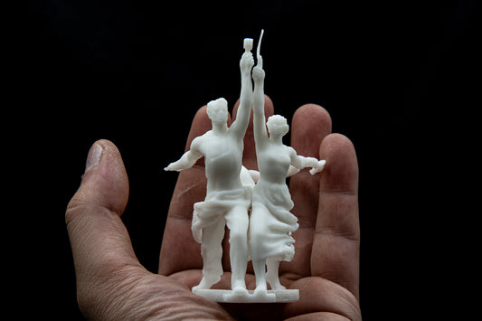 Worker and Kolkhoz Woman Figurine