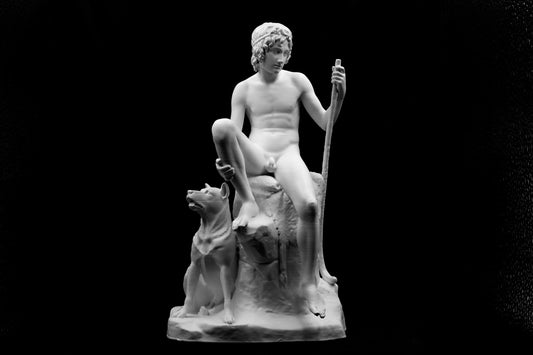 Shepherd Boy Statue - Thorvaldsen Inspired Mythological Sculpture