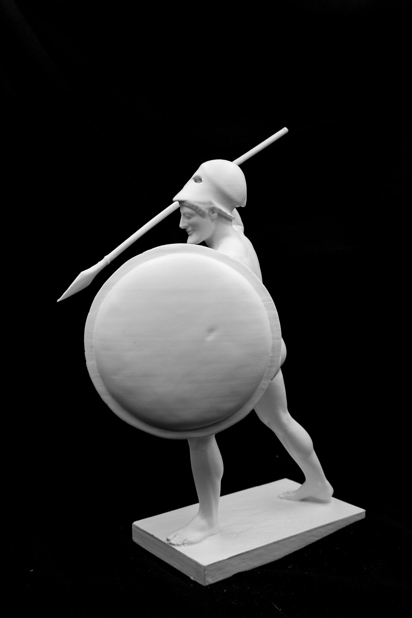 Ancient Greek Hoplite Warrior with Shield |Temple of Aphaia Replica|