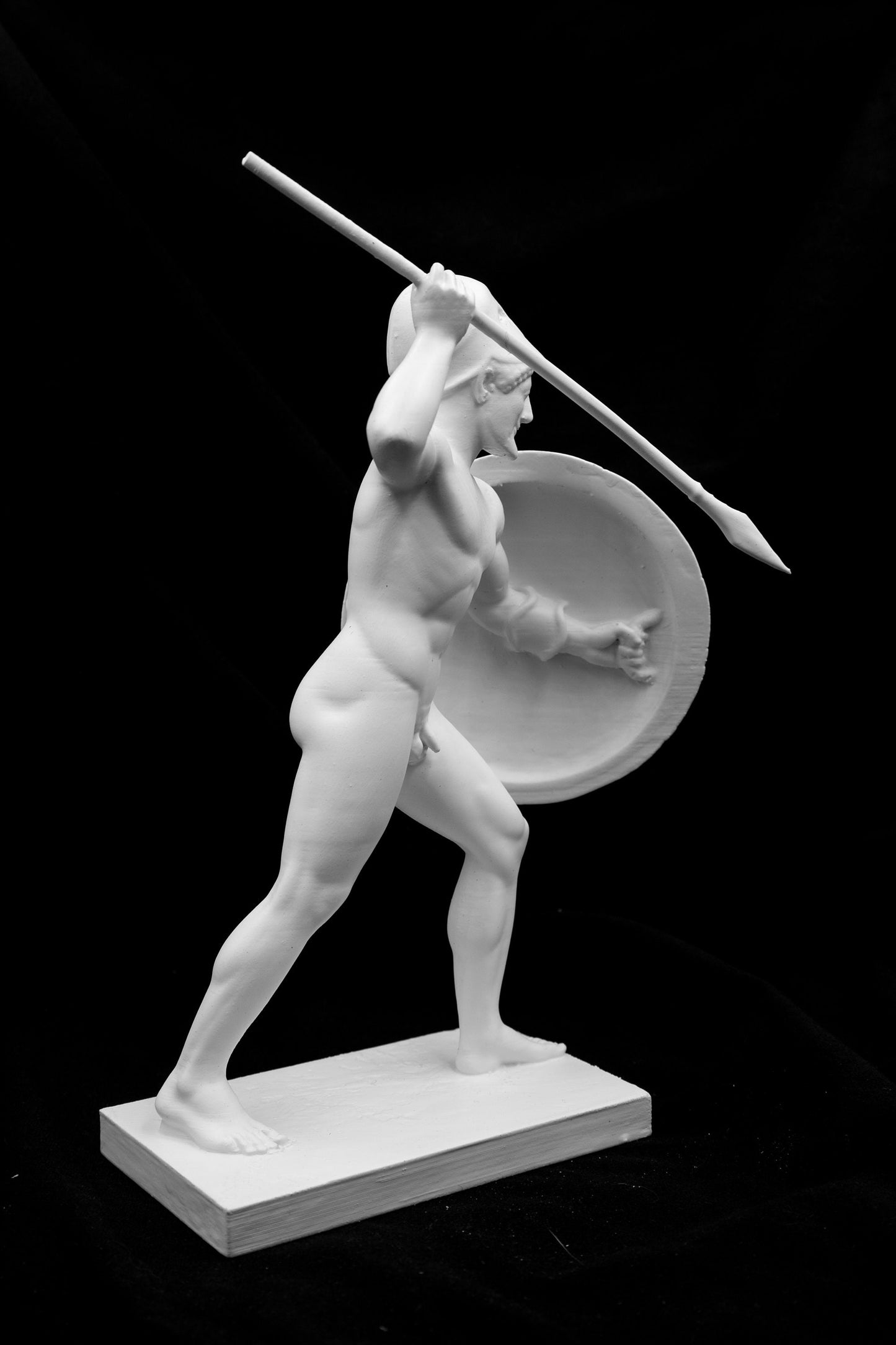 Ancient Greek Hoplite Warrior with Shield |Temple of Aphaia Replica|